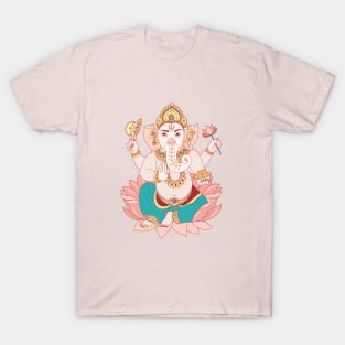 Ganesha is the Indian god of wealth and abundance. T-Shirt